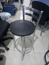 Banqueta alta cromada tira