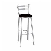 Banqueta Alta Cromada Verona