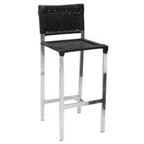 Banqueta Alta de Cozinha em Alumínio e Fibra Sintética Modelo Áscoli