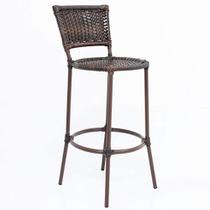 Banqueta alta em fibra sintética para balcão