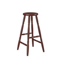 Banqueta Alta em Madeira 75cm Castanho Acetinado Marin Brasil