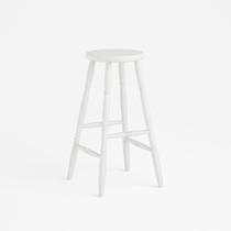 Banqueta Alta em Madeira Maciça 75cm Branco 170B Piratini Banqueta Alta em Madeira Maciça 75cm Branco 170B Piratini