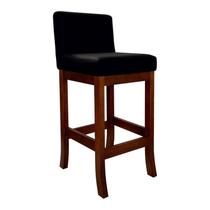 Banqueta Alta em Madeira Maciça Nápoles Pinhão