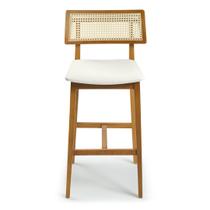 Banqueta Alta em Madeira Maciça Palermo