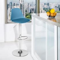 Banqueta Alta Estofada com Base Giratória e Regulagem de Altura - Ícaro Banqueta Alta Estofada com Base Giratória e Regulagem de Altura - Ícaro