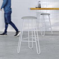 Banqueta Alta Ginger AA: 74cm C/02 Un. BQGI74.2 Areia Light City