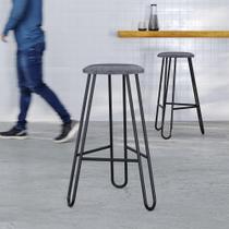Banqueta Alta Ginger AA: 74cm C/04 Un. BQGI74.4 Areia Light City