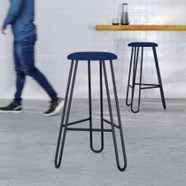 Banqueta Alta Ginger AA: 74cm C/04 Un. BQGI74.4 Areia Light City