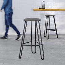 Banqueta Alta Ginger AA: 74cm C/04 Un. BQGI74.4 Areia Light City