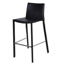 Banqueta Alta material sintético com Encosto Fixo