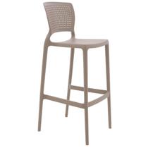 Banqueta Alta para Bar Plástico Resistente Tramontina Safira