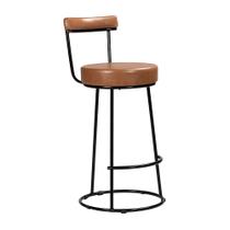 Banqueta Alta Para Cozinha Área Gourmet Miami material sintético Amarula - Desk Design