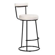 Banqueta Alta Para Cozinha Área Gourmet Miami material sintético Branco - Desk Design