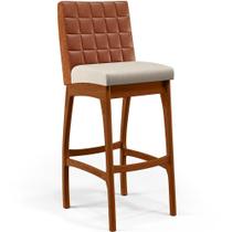 Banqueta Alta Para Cozinha B04 Camel Cru