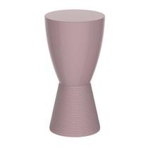 Banqueta Alta Polipropileno sem Encosto Carbo Rosa/Calla Rose