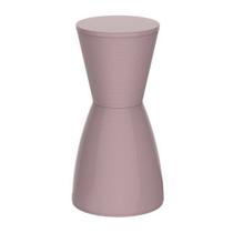 Banqueta Alta Polipropileno sem Encosto Nobe Rosa/Calla Rose