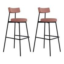 Banqueta Alta Stout Ae: 100 / Aa: 75cm C/02 Un. Rosa Linked Rosa Linked Banqueta Alta Stout Ae: 100 / Aa: 75cm C/02 Un. Rosa Linked Rosa Linked