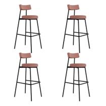 Banqueta Alta Stout Ae: 100 / Aa: 75cm C/04 Un. Rosa Linked Rosa Linked Banqueta Alta Stout Ae: 100 / Aa: 75cm C/04 Un. Rosa Linked Rosa Linked