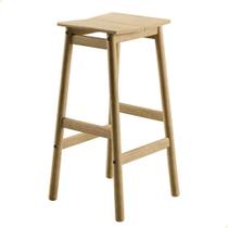 Banqueta Alta Tramontina Bossa 75 cm Madeira Tauari Natural 13692080