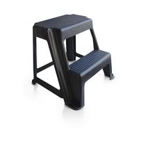 Banqueta Antares Plástica Escada Preta Banqueta Antares Plástica Escada Preta