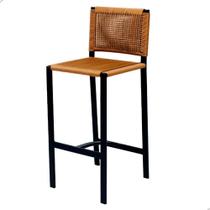 Banqueta áscoli Corda Náutica Preto/cobre Banqueta áscoli Corda Náutica Preto/cobre