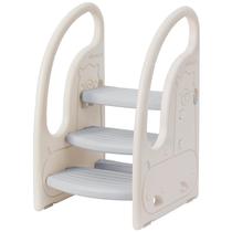 Banqueta auxiliar de plástico Onasti Toddler 3 Step Plastic Helper, cinza Banqueta auxiliar de plástico Onasti Toddler 3 Step Plastic Helper, cinza