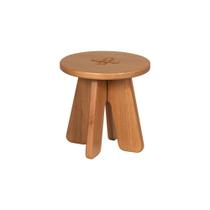 Banqueta Baixa Assento Redonda 40 cm Mimo Avelã Meu Móvel de Madeira Banqueta Baixa Assento Redonda 40 cm Mimo Avelã Meu Móvel de Madeira