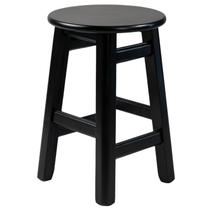 Banqueta Baixa Banco Banquinho Madeira Redondo Cozinha 45cm