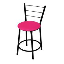 Banqueta Baixa Banquinho Com Encosto Para Cozinha Bar Balcão Varanda Area De Lazer Gourmet