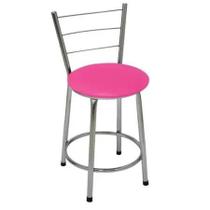 Banqueta Baixa Cromada Banquinho Com Encosto Para Cozinha Bistrô Bar Balcão Area Gourmet Banqueta Baixa Cromada Banquinho Com Encosto Para Cozinha Bistrô Bar Balcão Area Gourmet