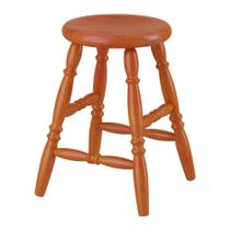 Banqueta Baixa de Madeira Maciça 31cm Multimóveis CR50115