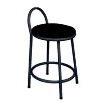 Banqueta Baixa Encosto Baixo (estofado preto) Cor Do Produto Epoxi:Preto