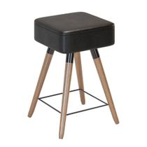 Banqueta Baixa Estofada Allie Preto Banqueta Baixa Estofada Allie Preto