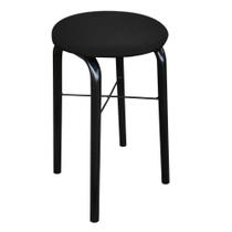 Banqueta Baixa Manu Suede Preto