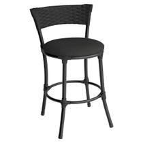 Banqueta Baixa Pisa Aço Carbono Estofada para Cozinha