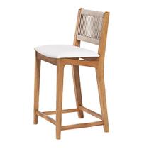 Banqueta Baixa Tune Areia Tecido Cru Verniz Mel - 76755 Banqueta Baixa Tune Areia Tecido Cru Verniz Mel - 76755