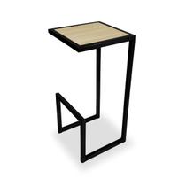 Banqueta Banco Alto Rochester Cozinha Área Gourmet Preto e Jade