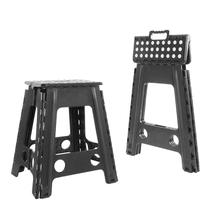 Banqueta Banco Dobrável Portátil 45cm com Alça Multiuso Resistente até 150kg Pescaria Camping Trilhas Manicure -