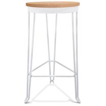 Banqueta Banco Guatemala Estilo Industrial - Branco/Jade