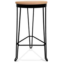 Banqueta Banco Guatemala Estilo Industrial - Preto/ Jade