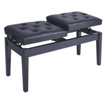 Banqueta,banco p/ piano,órgão c/ dois assentos individuais (45 cm x 35 cm),c/ ajuste de altura,preto Banqueta,banco p/ piano,órgão c/ dois assentos individuais (45 cm x 35 cm),c/ ajuste de altura,preto