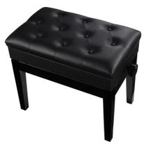 Banqueta,banco p/ piano,teclado c/porta livros,reg de altura,55 x 34 cm,preto Banqueta,banco p/ piano,teclado c/porta livros,reg de altura,55 x 34 cm,preto