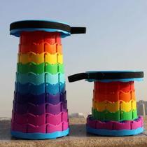 Banqueta Banco Retrátil Portátil Com Alça Pesca Acampamento Assento Portatil