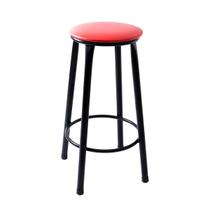 Banqueta Banco Tamburete Alto Sem Encosto Para Cozinha Gourmet Balcão Bar Bancada Itagold