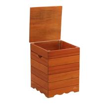 Banqueta Baú Ripado Madeira de Demolição Natural Banqueta Baú Ripado Madeira de Demolição Natural