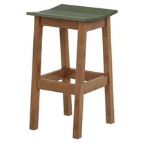 Banqueta Bento Assento Laca Verde Musgo com Base Pinhao 70 cm - 51495 Banqueta Bento Assento Laca Verde Musgo com Base Pinhao 70 cm - 51495