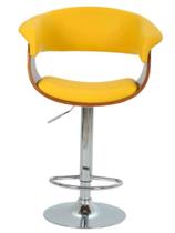 Banqueta Betim material sintético Amarelo Base Disco - 30398 Banqueta Betim material sintético Amarelo Base Disco - 30398