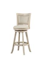 Banqueta Boraam Melrose 29 Swivel Ivory Wire-Brush Rubberwood
