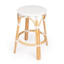 Banqueta Butler Specialty Company Tobias Rattan White