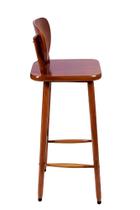 Banqueta Cadeira Alta Bistro Madeira bares restaurantes sala de jantar Ilha